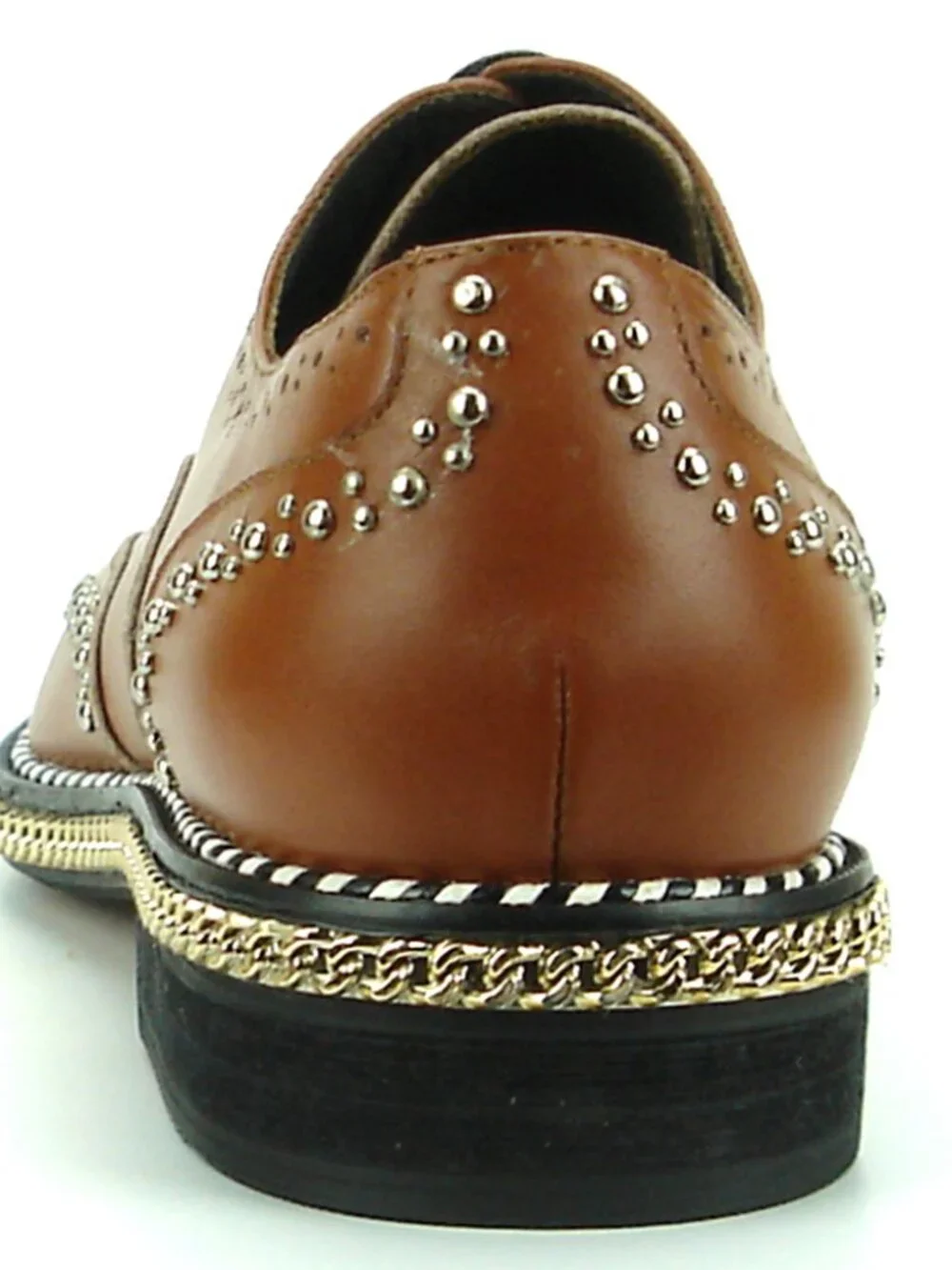 FI-7201 Tan Genuine Leather Lace up Wing Tip Fiesso by Aurelio Garcia